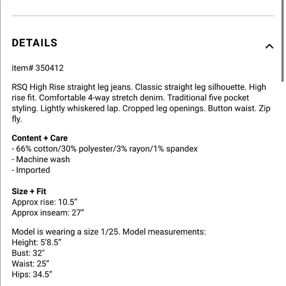 nwt high rise jeans - Picture 8 of 8